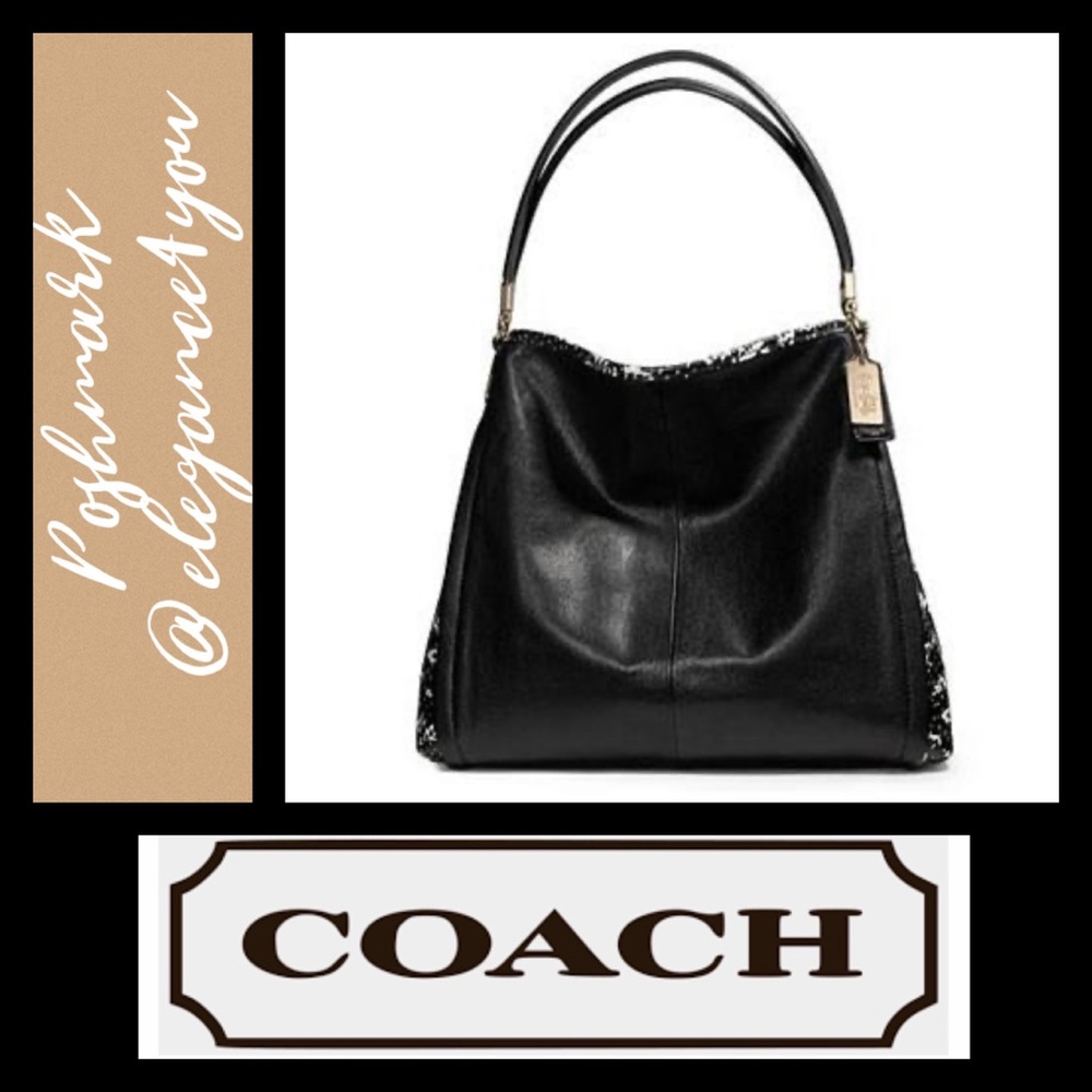 ✨COACH✨NWOT Snakeskin Embossed Leather Bag